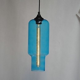 Lampada a sospensione moderna in vetro marrone a bolle