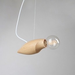 Lampada a sospensione artistica retrò in stile legno, a forma di ape, 3 luci E26/E27