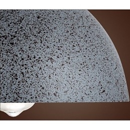 Lampada a sospensione vintage in metallo grigio 1 luce E26/E27