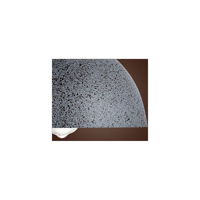 Lampada a sospensione vintage in metallo grigio 1 luce E26/E27