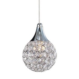 Lampada a sospensione G9 in cristallo e metallo moderno