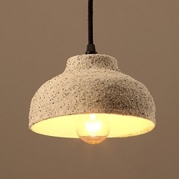 Lampada a sospensione in ceramica color sabbia, 3 lampadine