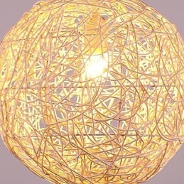Lampadario a globo in metallo cromato