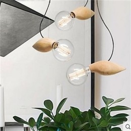 Lampadario a sospensione mini stile retrò rustico country, 1 luce, E26/E27
