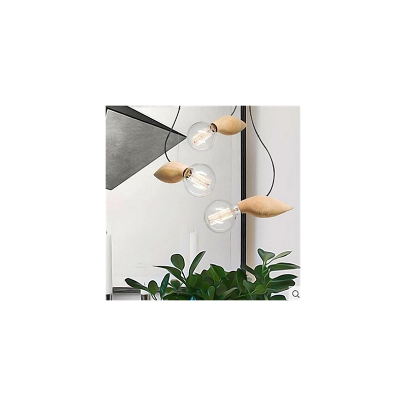 Lampadario a sospensione mini stile retrò rustico country, 1 luce, E26/E27