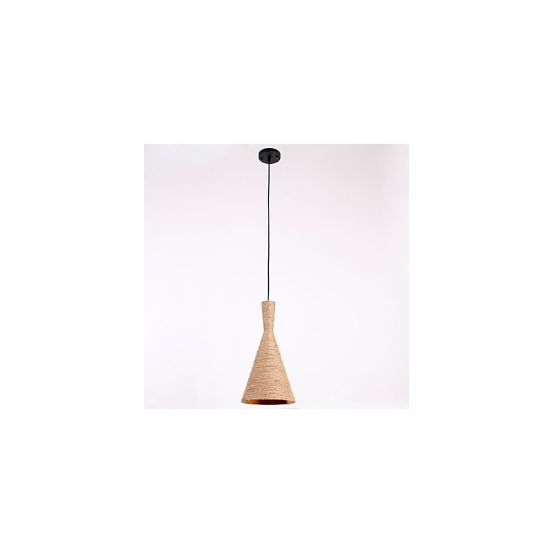 Lampadario a sospensione Mini Style moderno in corda beige