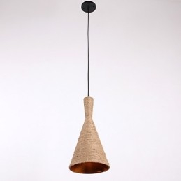 Lampadario a sospensione Mini Style moderno in corda beige