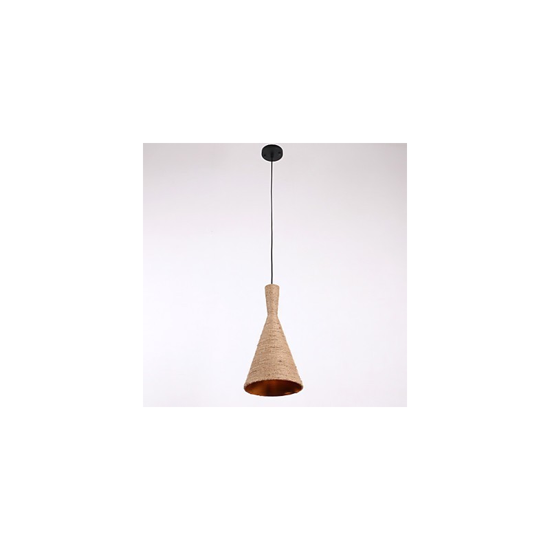 Lampadario a sospensione Mini Style moderno in corda beige