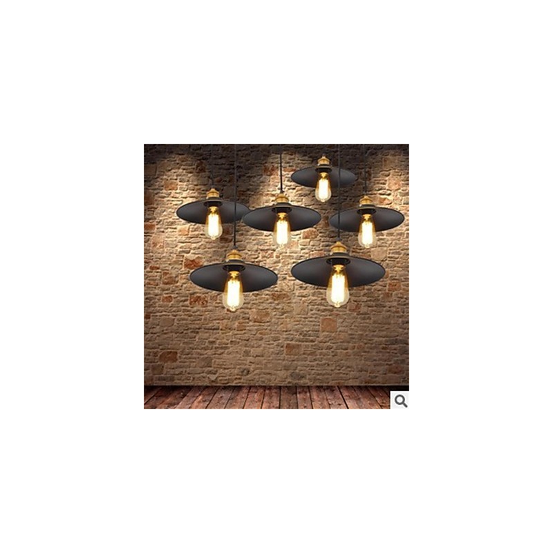 Lampadario a sospensione in ferro retrò minimalista 1 luce
