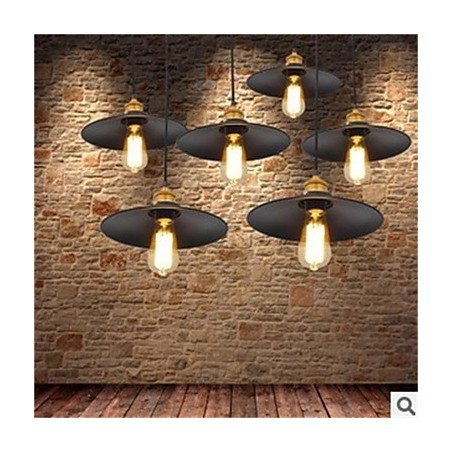 Lampadario a sospensione in ferro retrò minimalista 1 luce