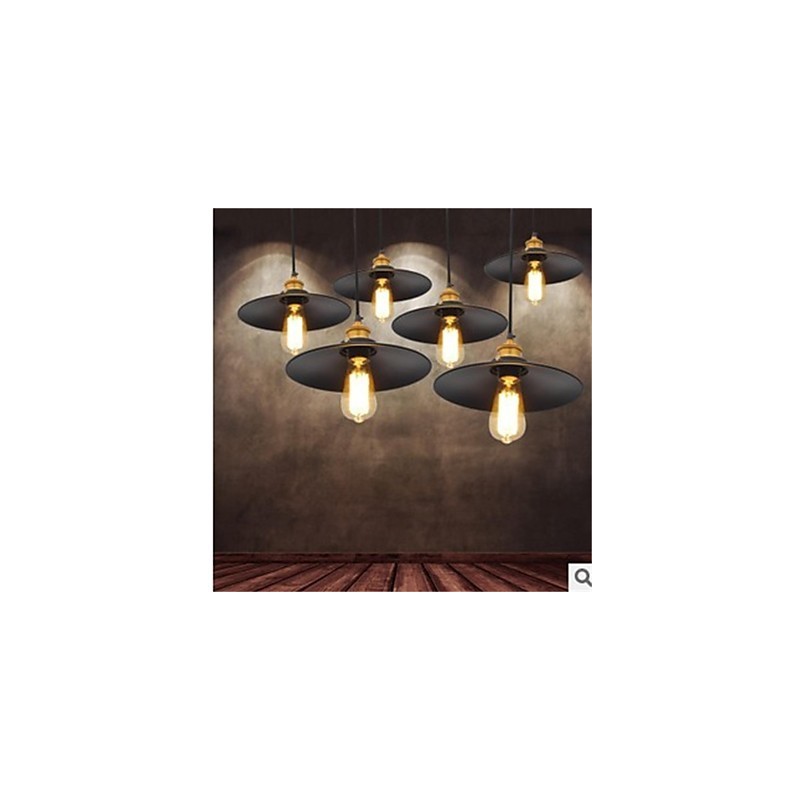 Lampadario a sospensione in ferro retrò minimalista 1 luce