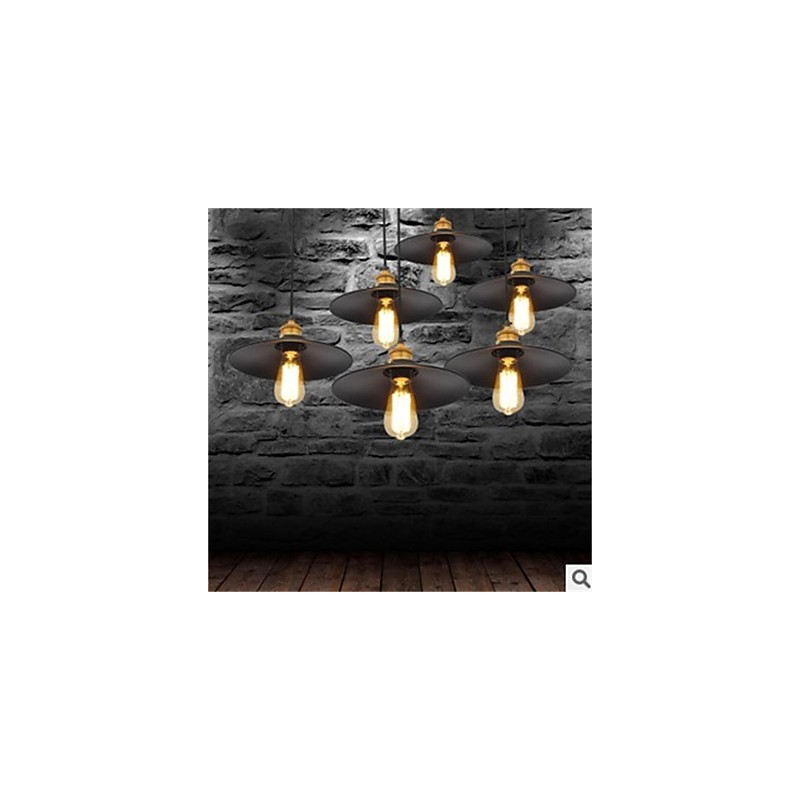 Lampadario a sospensione in ferro retrò minimalista 1 luce