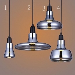 Lampadario a sospensione in vetro nordico creativo con dettagli in metallo, 3 lampadine E26/E27