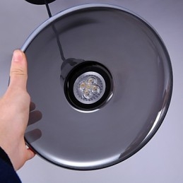 Lampadario a sospensione in vetro nordico creativo con dettagli in metallo, 3 lampadine E26/E27