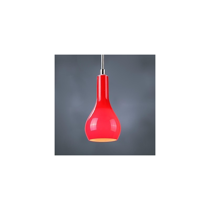 Lampada a sospensione mini moderna in metallo cromato