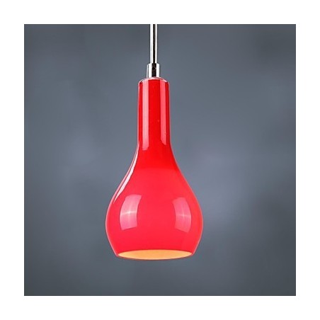 Lampada a sospensione mini moderna in metallo cromato