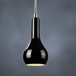 Lampada a sospensione mini moderna in metallo cromato