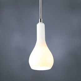 Lampada a sospensione mini moderna in metallo cromato