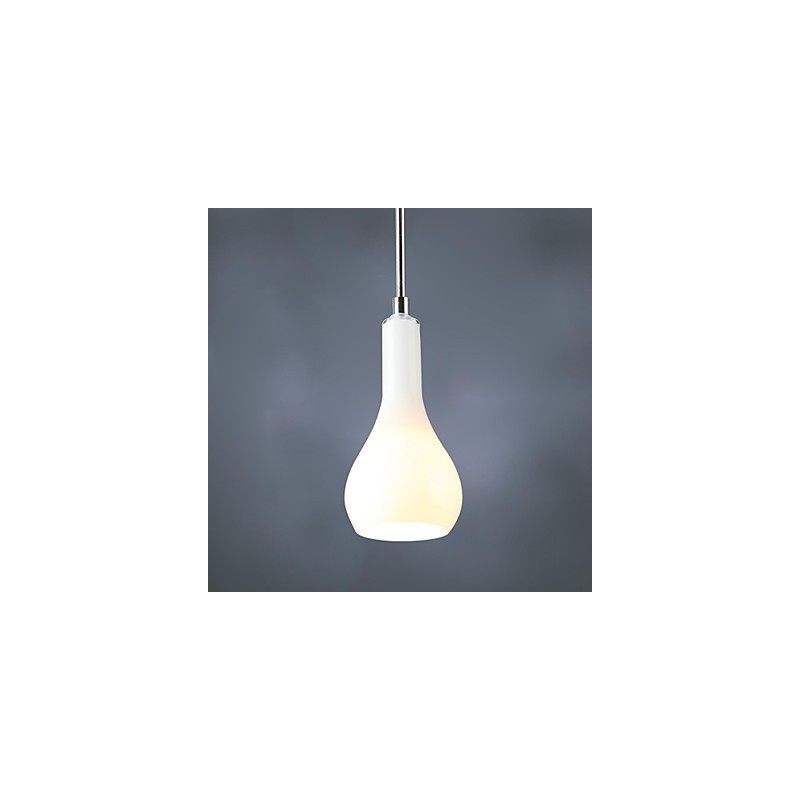 Lampada a sospensione mini moderna in metallo cromato