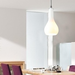 Lampada a sospensione mini moderna in metallo cromato