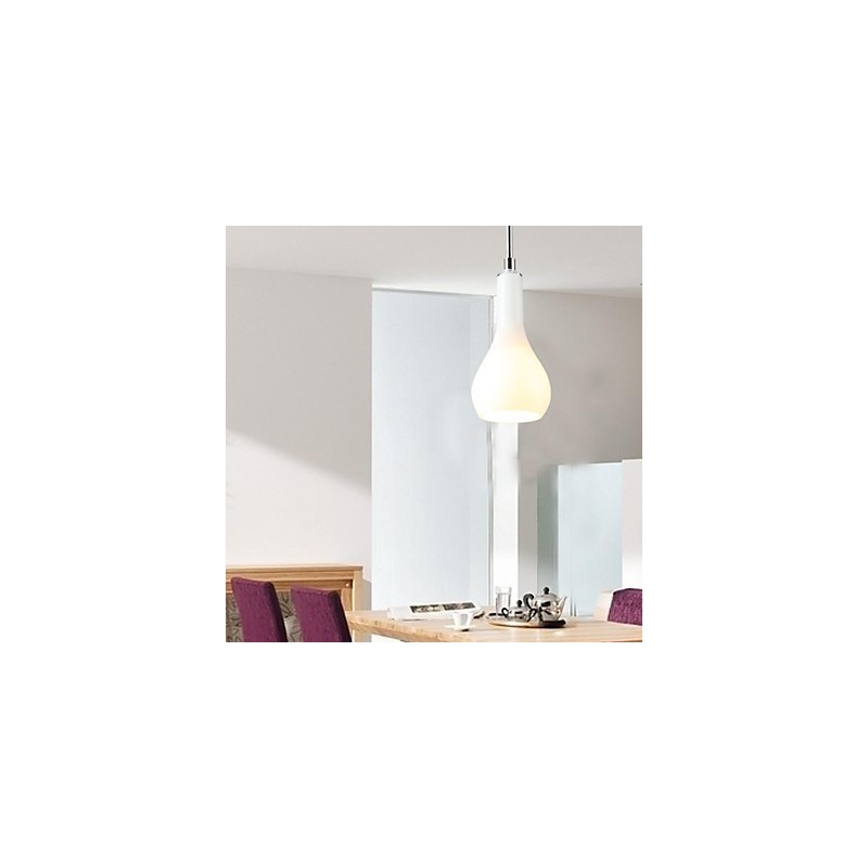 Lampada a sospensione mini moderna in metallo cromato