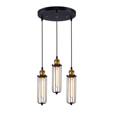 Lampada a sospensione industriale creativa stile antico testa singola in metallo