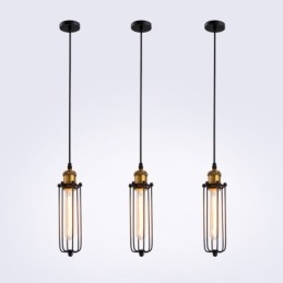 Lampada a sospensione industriale creativa stile antico testa singola in metallo