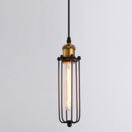 Lampada a sospensione industriale creativa stile antico testa singola in metallo