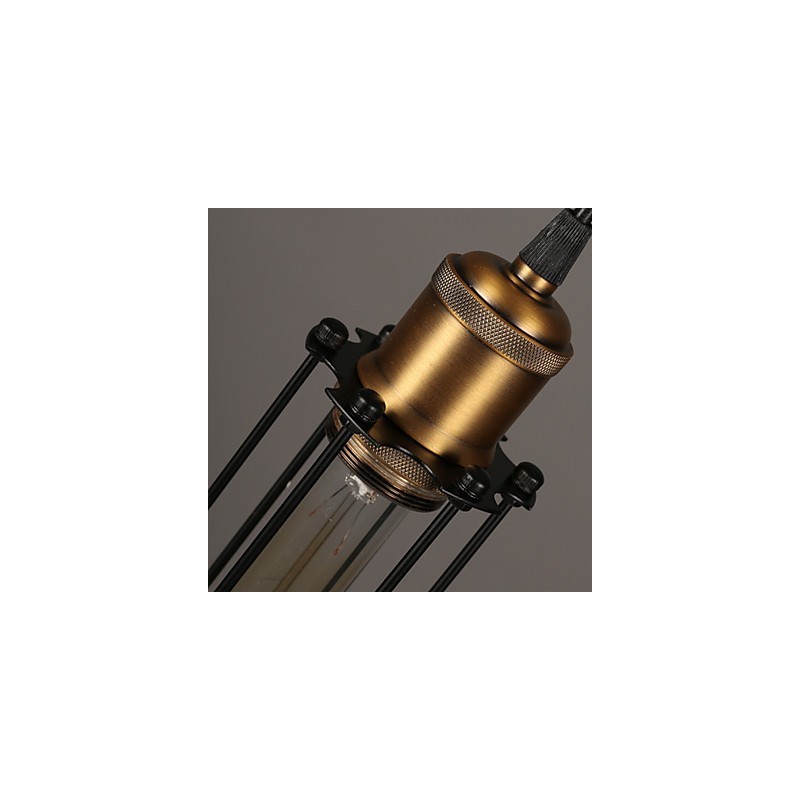 Lampada a sospensione industriale creativa stile antico testa singola in metallo