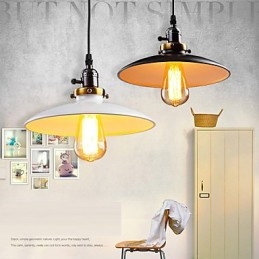 Lampada a sospensione classica retrò in metallo 26 cm, catena 120 cm, E26/E27