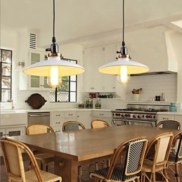 Lampada a sospensione classica retrò in metallo 26 cm, catena 120 cm, E26/E27
