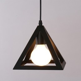 Lampada a sospensione mini classica rustica lodge vintage country in metallo nero