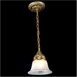 Lampada a sospensione mini in metallo bronzo retrò vintage classica tradizionale