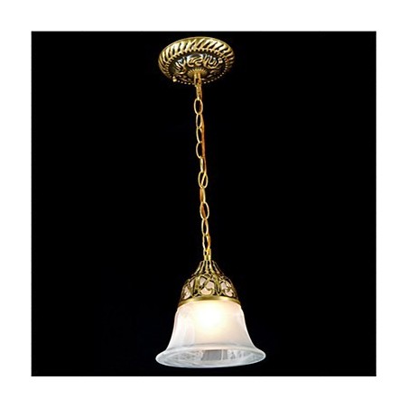 Lampada a sospensione mini in metallo bronzo retrò vintage classica tradizionale