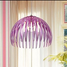 Lampadario a sospensione classico rustico vintage country lodge, viola e trasparente, 2 luci