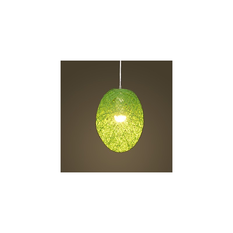 Lampada a sospensione moderna in rattan intrecciato, testa singola, stile rurale Cany