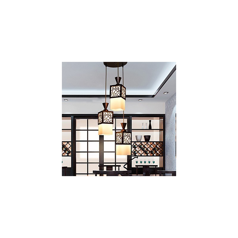 Lampada a sospensione a goccia American Country Woodiness Light