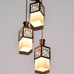 Lampada a sospensione a goccia American Country Woodiness Light
