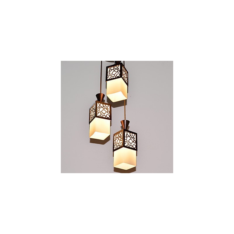 Lampada a sospensione a goccia American Country Woodiness Light