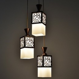 Lampada a sospensione a goccia American Country Woodiness Light
