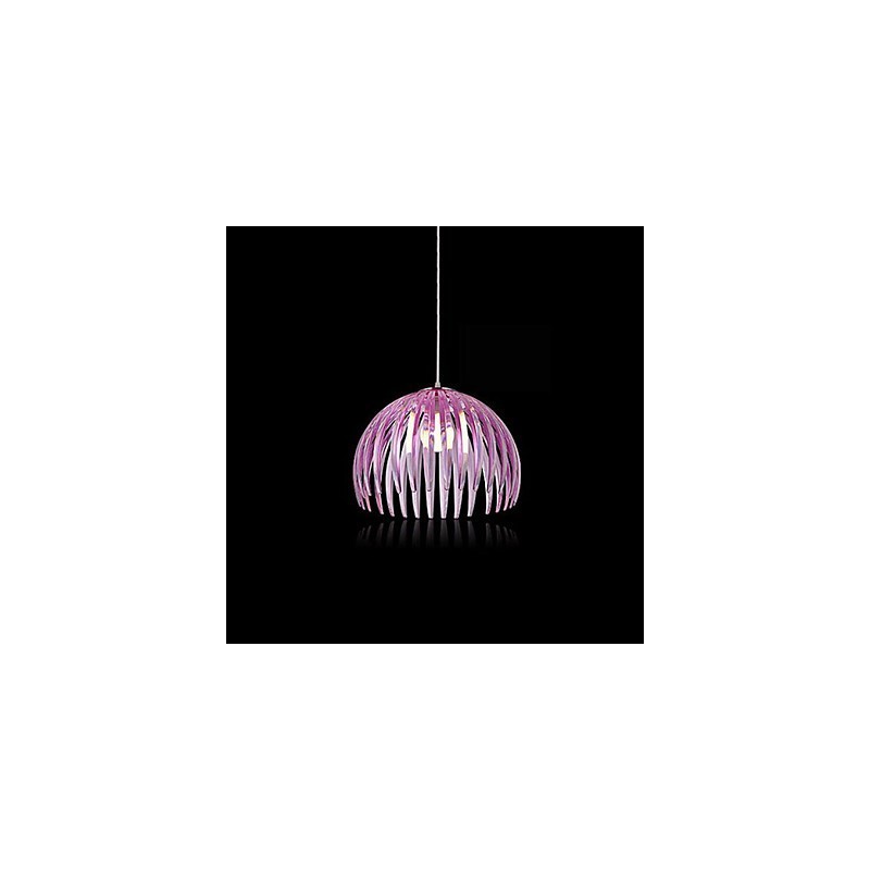 Lampadario a sospensione classico rustico vintage country lodge, viola e trasparente, 2 luci