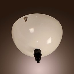 Lampada a sospensione mini moderna e contemporanea con paralume bianco in vetro