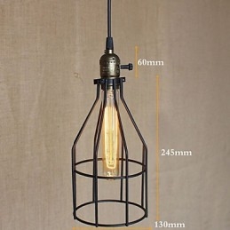 Lampadario a sospensione mini retrò industriale americano
