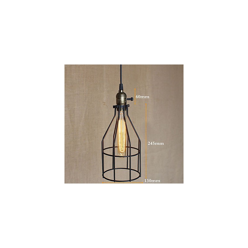 Lampadario a sospensione mini retrò industriale americano