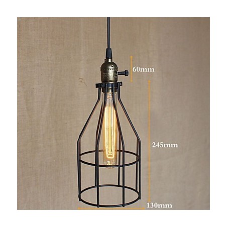 Lampadario a sospensione mini retrò industriale americano
