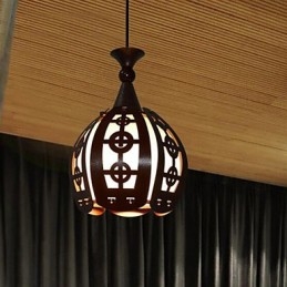 Lampada a sospensione retrò a goccia effetto caffè
