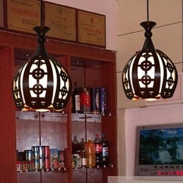 Lampada a sospensione retrò a goccia effetto caffè