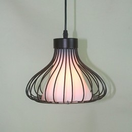 Lampada a sospensione moderna e contemporanea in metallo nera, paralume in vetro nero, 1 lampadina E26/E27