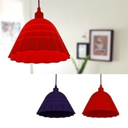 Lampada a sospensione moderna in acrilico viola/rosso 20 cm E26/E27