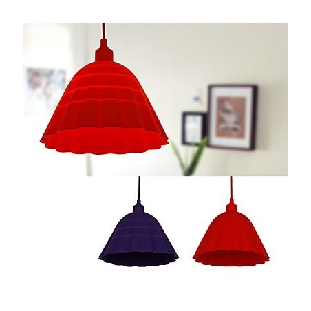 Lampada a sospensione moderna in acrilico viola/rosso 20 cm E26/E27